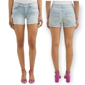 Time and Tru Light Wash Mid Rise Cutoff Denim Shorts - Size 10